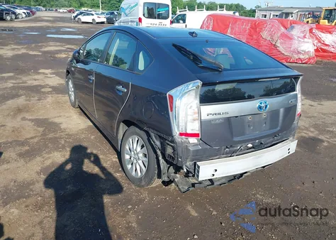 2012 Toyota Prius Plug-In из США, поврежденный, VIN JTDKN3DP8C3014136